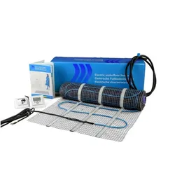 Elektro-Flächenheizung Fußbodenheizung unter Fliesen Elektro-Heizmatte 150 W 9 m2
