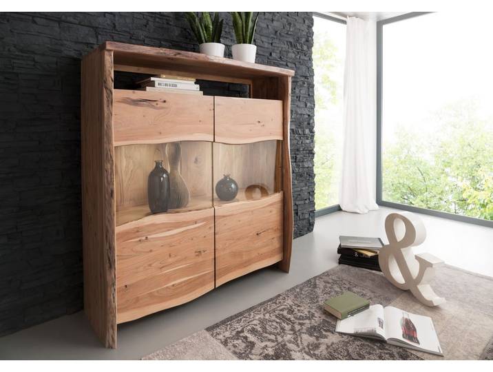 Buffet 131x45 Acacia laqué Bois naturel PURE ACACIA #105