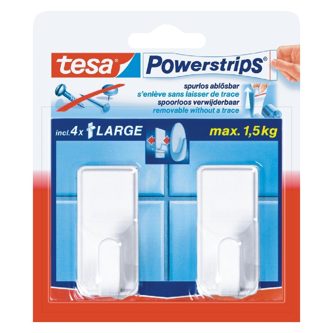 tesa Powerstrips Haken Large CLASSIC (58010-00044-20)