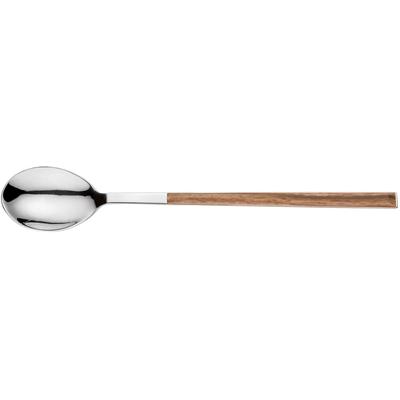 Kaffeelöffel PINTINOX "Sushi Moka", braun (edelstahlfarben, nussbaumfarben), 6 Stk., Edelstahl, Kunststoff, Esslöffel, Teelöffel, Edelstahl 18/0 mit ABS Kunststoffgriff in Holzoptik