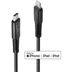 Lindy 31286 Lindy 1m verstärktes USB Typ C an Lightning Ladekabel