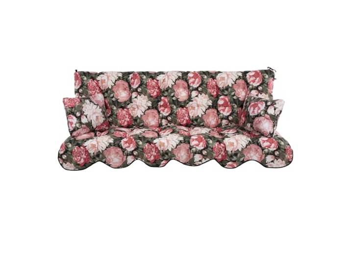 PATIO Hollywoodschaukel Auflage 180x50 cm Minorca Sitzpolster Rückenlehne 2 Seitenkissen Befestigungsschnüre Volant vorne