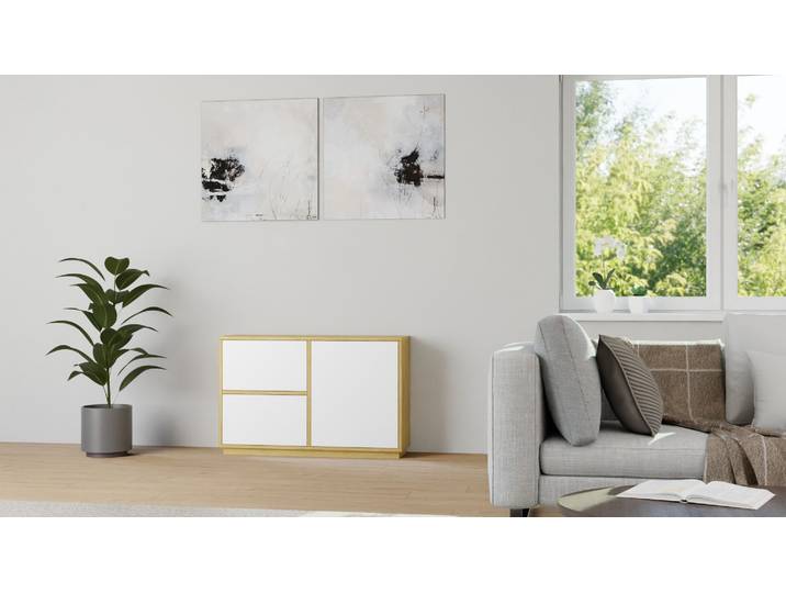 Meuble bas scandinave sur mesure Chêne Naturel huilé