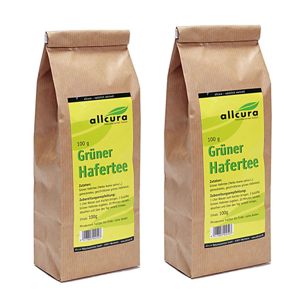 allcura Grüner Hafertee, lose 2x100 g Tee