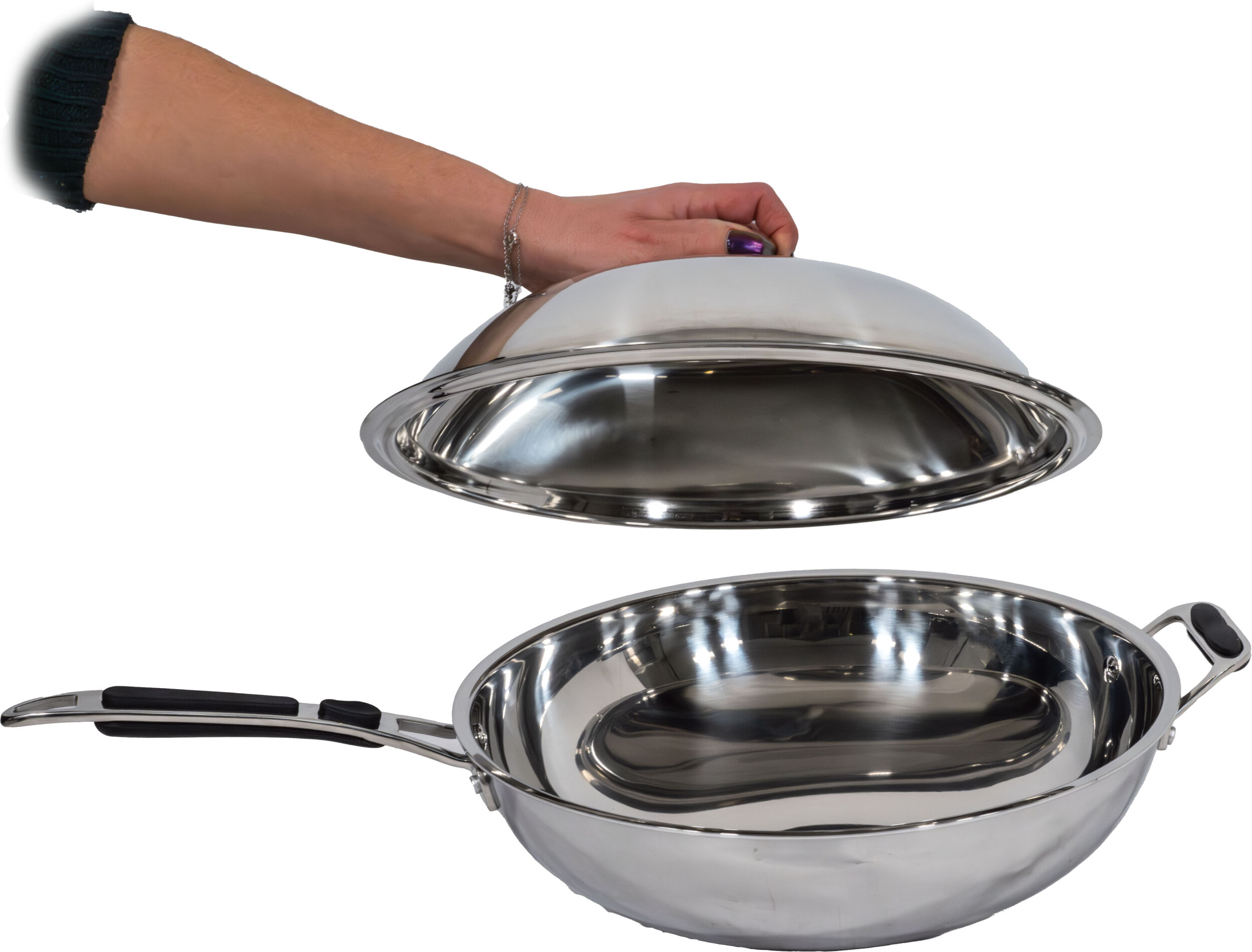 Casselin Wok con Coperchio 36 cm