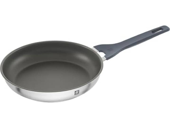 ZWILLING Simplify Bratpfanne 24 cm, Keramik-Antihaftbeschichtung, Induktionsgeeignet, Für alle Herdarten, Edelstahl