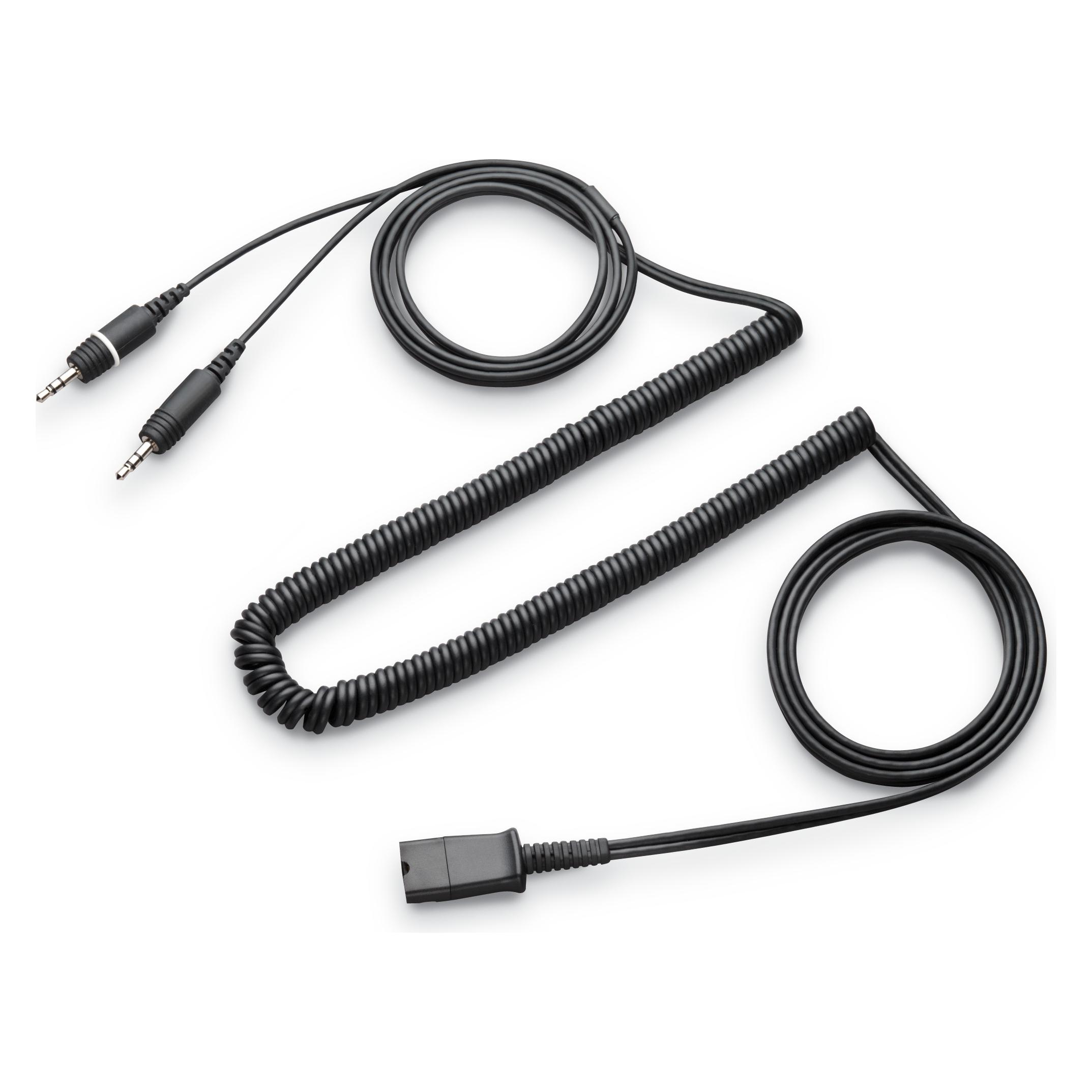 HP Cable Stereo with Dual 3.5mm to QD Connector (A24ZKAA)