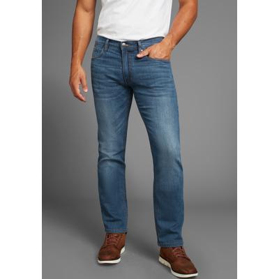 Gerade Jeans ARIZONA, Herren, Gr. 40, Länge 32, blau (blauus32), Denim/Jeans, Obermaterial: 98% Baumwolle, 2% Elasthan, unifarben, Basic, straight fit lang, Jeans, gerade geschnittenes Bein, niedrige Leibhöhe