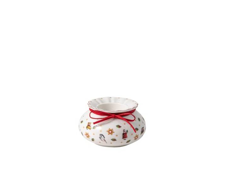 Villeroy & Boch – Toy's Delight Teelichthalter Rot und Weiß, Weihnachtsteelichterhalter Porzellan, Weihnachtsdeko Innen, Weihnachtsdekoration, Weihnachten Toys, Premium Porzellan