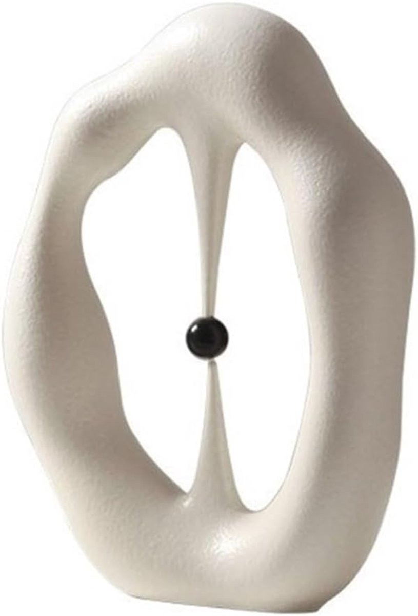 Keramisch Ornament Abstract Beeld Handgeschilderd Hoogte: 23 cm