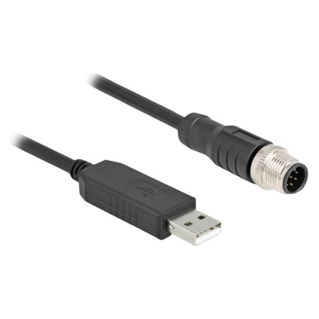 Delock M12 Serielles Anschlusskabel mit FTDI Chipsatz, USB 2 (1.80 m) (64257)
