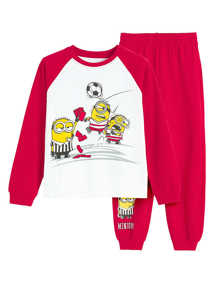 COOL CLUB Pyjama in Weiß/ Rot - 110