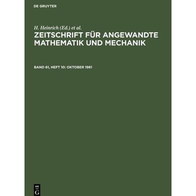 Oktober 1981, Gebundene Ausgabe von , De Gruyter, 978-3-11-254951-3