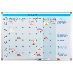 relaxdays Whiteboard »Wochenplaner« 60x90 cm