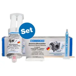 Aluminium-Minutenkleber | Flüssigmetall Epoxidharzklebstoff | 24 ml (Set) | aluminium