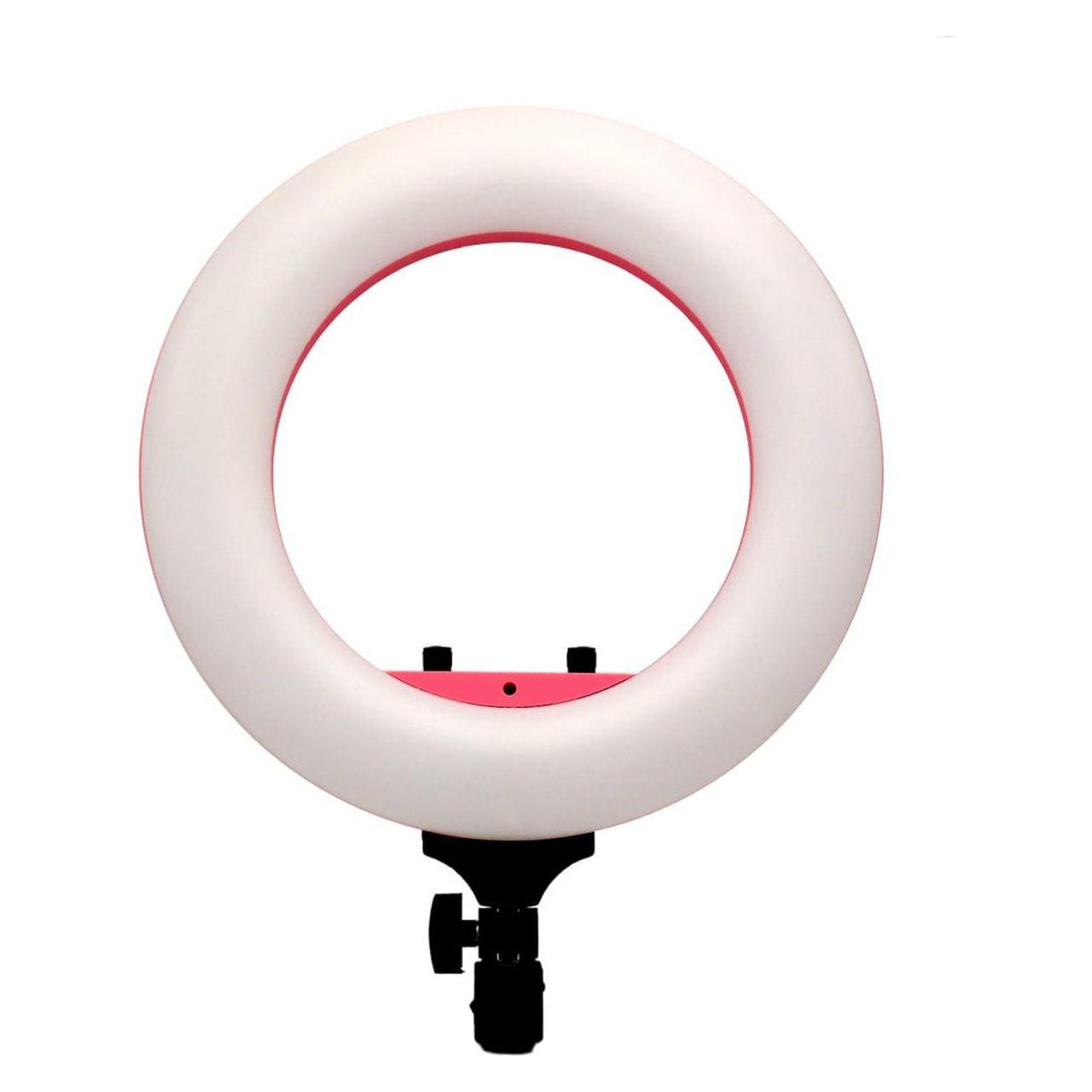 Caruba Vlogger 12 Zoll rund LED, Set mit Tasche Pink (MENZ) (Ringlicht) (D147891)