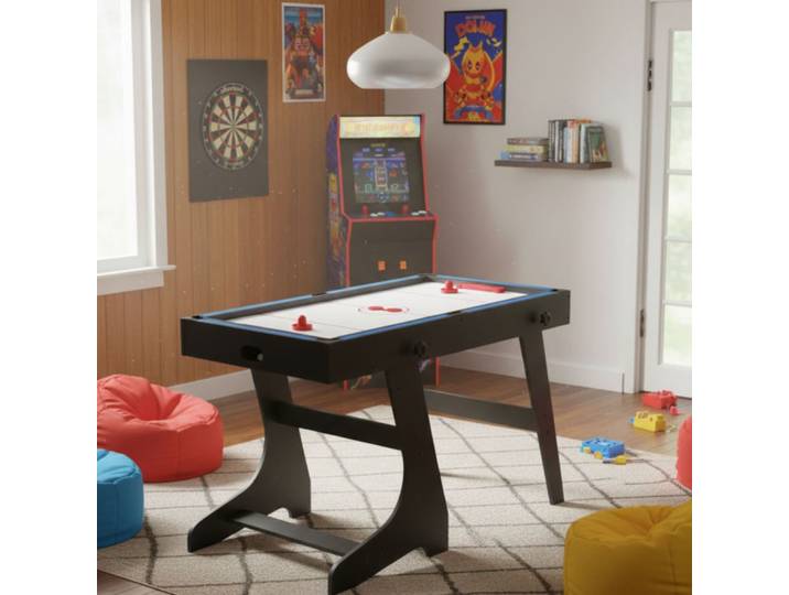 Table multi-jeux 4 en 1 pliable noir