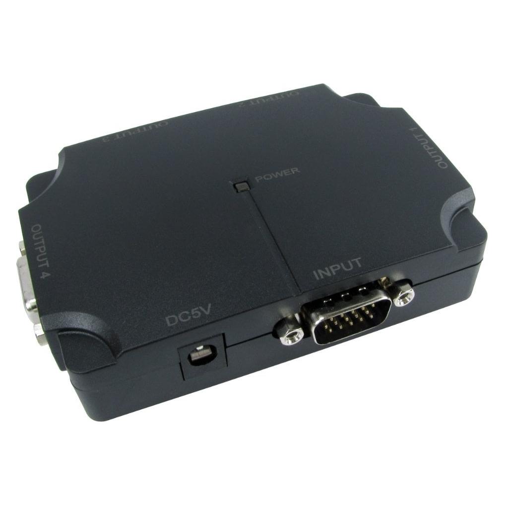 Cables Direct CDL 4Port NL SVGA Splitter(350MHz) (NLKVS-63504)