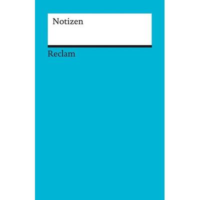 Notizen, Notizbuch von , Philipp Reclam Jun., 978-3-15-095009-8