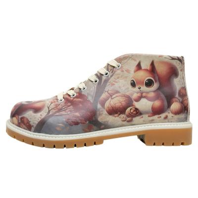 Stiefel DOGO "Shortcut Boots These Are Ma Nuts Damen Stiefeletten", Damen, Gr. 38, gefüttert, Normalschaft, grau, Lederimitat, Schuhe Stiefel, Handgefertigt