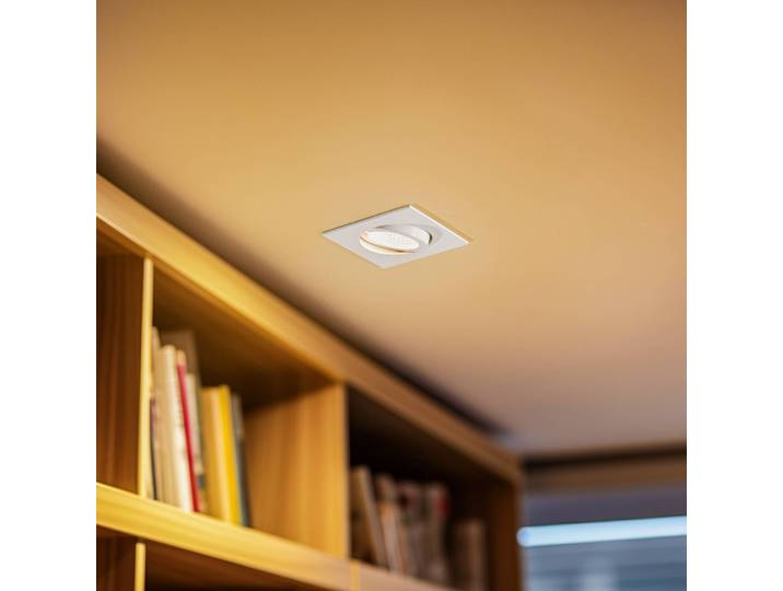 BRUMBERG BB05 Einbauspot nicht dimmbar weiß glanz, weiß / opal, für Flurbereich, Aluminium, Downlights