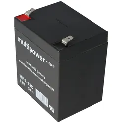 MP5-12C Multipower Blei-Akku 12 Volt 5Ah Zyklenfest mit Faston 6,3mm