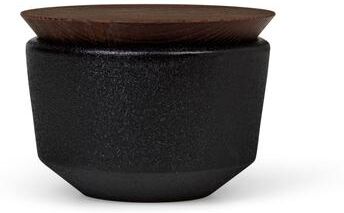 "Rosendahl RÅ Salt Cellar w/Lid, Black - H: 2.8"""