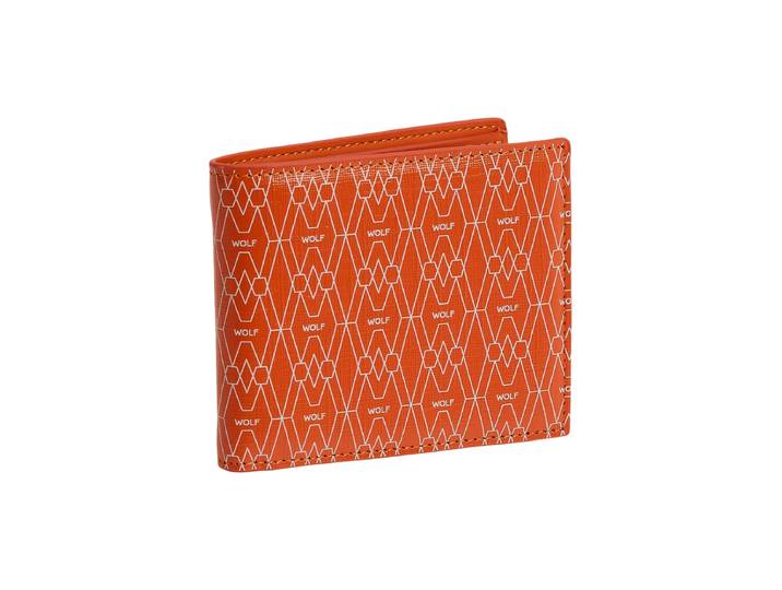 Brieftasche „Signature“ Leder Orange WOLF