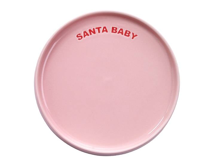 Assiette Santa Baby Ø 15cm Rose foncé/Rose foncé