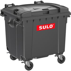 Sulo Müllcontainer Citybac 1100 FD, grau, mit Flachdeckel, 1100 Liter