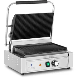 Helloshop26 - Professioneller Panini-Grill Toaster Croque-Monsieur-Maker 2200 Watt 50–300 °C Edelstahl 14_0004007