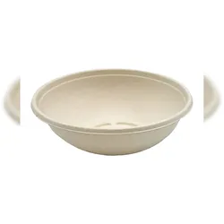 300x Schale "Buddha Bowl", Bagasse, rund, 600ml