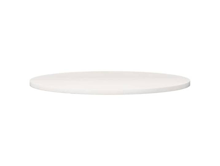 Runde Tischplatte Kiefer Massivholz, Weiß, Ø90x2,5 cm Massives Kiefernholz, weiß, runde Form, für Esszimmer und Kaffee, stabile Oberfläche