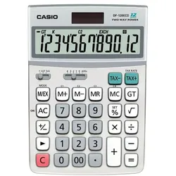 CASIO Tischrechner »DF-120eco« grau, 17.5x3.6x12.2 cm