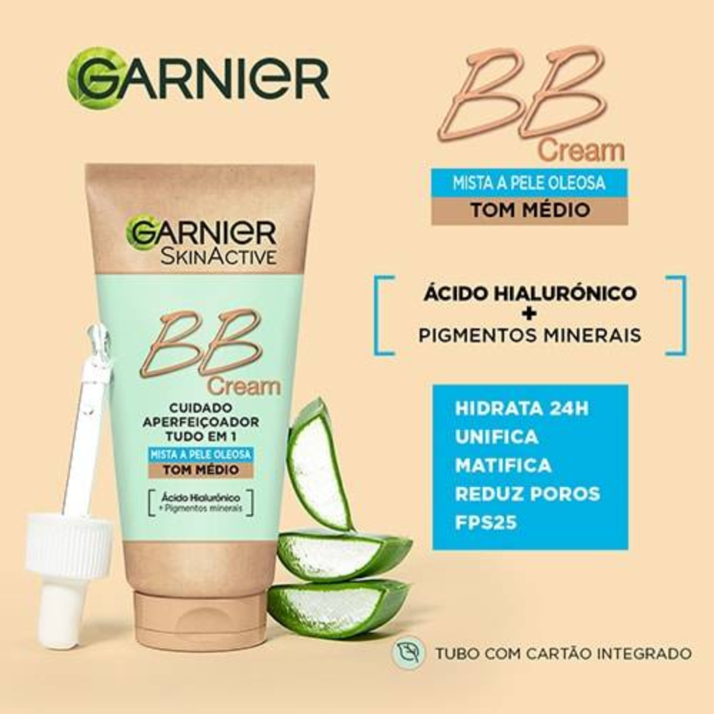 Garnier Skin Active Mixed to Oily Skin Matifying BB Cream SPF25 40mL Medium SPF25