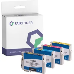 4er Multipack Set Kompatibel für Epson Expression Home XP-3100 (603XL) Druckerpatronen