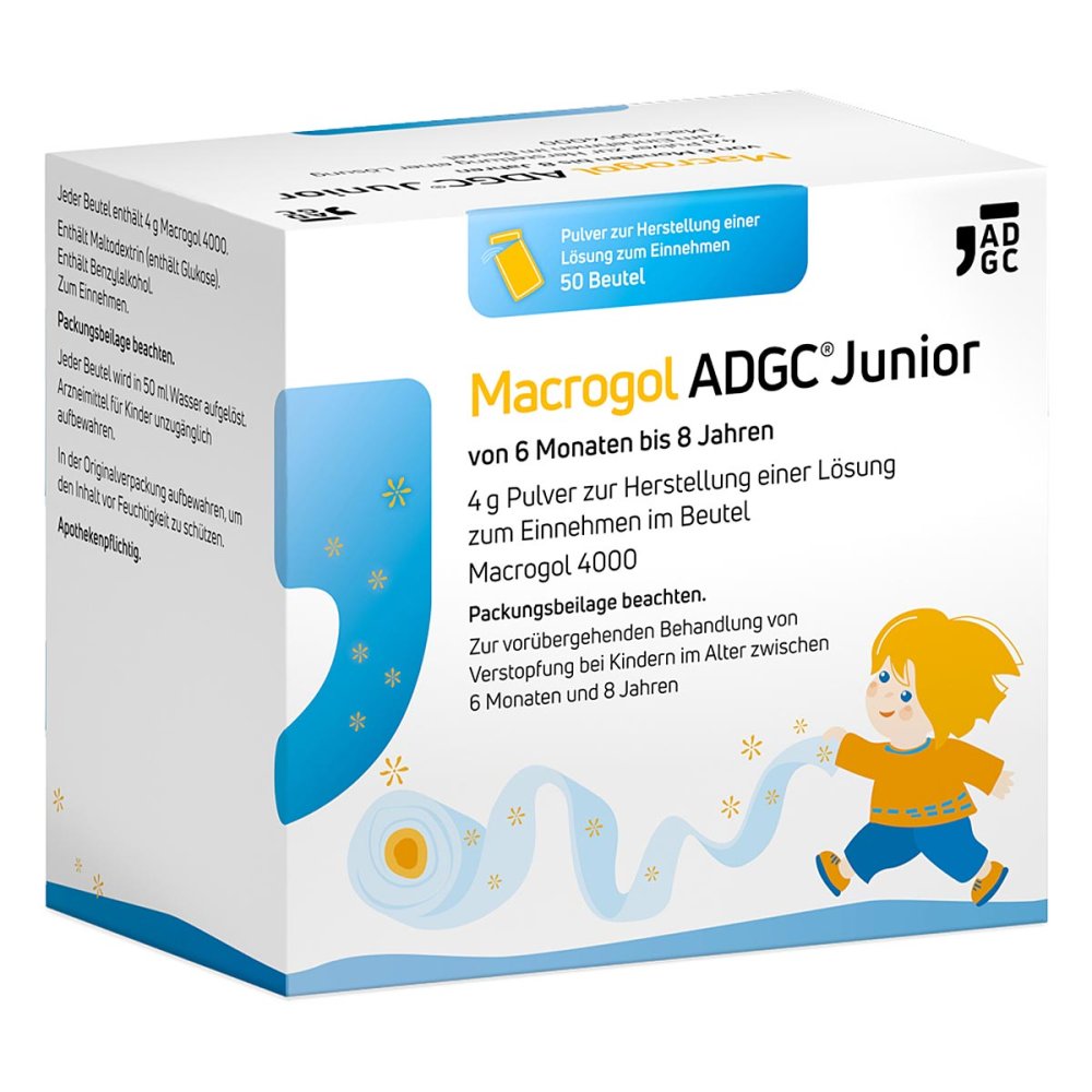 Zentiva Pharma GmbH Kinder Macrogol ADGC® Junior bei Verstopfungen 19379930