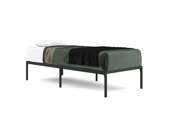 Metallbett SERENA 90 x 200 cm schwarz