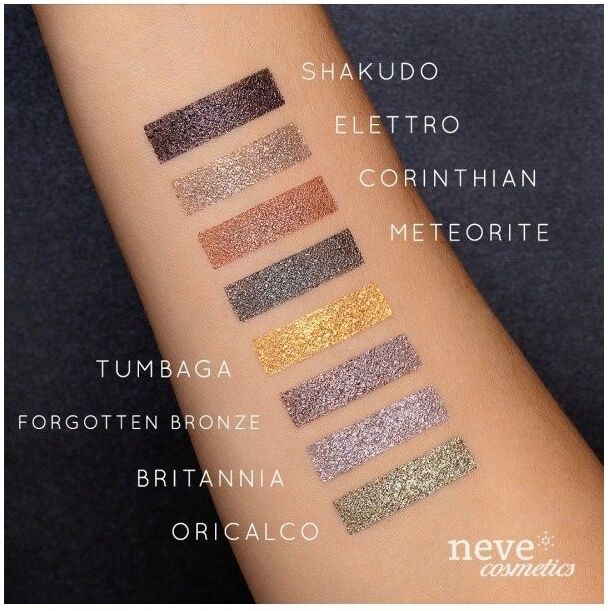 neve cosmetics Ombretto Oro Argento Elettro