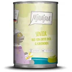 MjAMjAM – Senior 400g MjAMjAM Katze Sparpaket 12x400g Senior-DUO Ente und Kaninchen