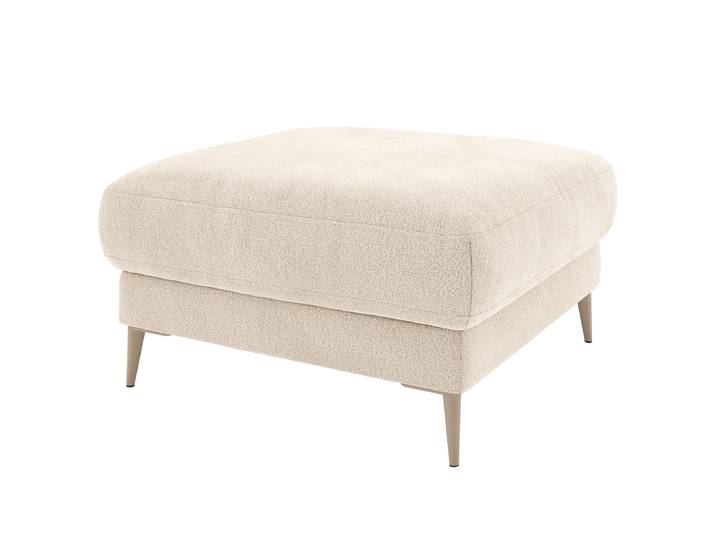 Repose-pieds 80 x 44 x 80cm Beige Tissu Sieke: Sable