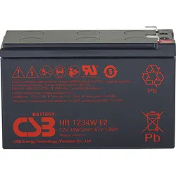 CSB HR1234WF2 - Blei-Vlies-Akku, Hochstromakku, 12 V, 34 W