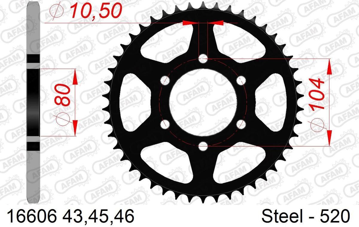 AFAM 16606-43 Chain Sprocket