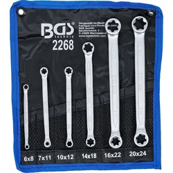 BGS 2268 Satz TORX Ringschlüssel E6-E24 6 teilig warm geschmiedet