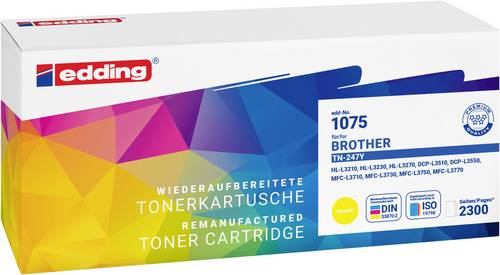 Edding Toner ersetzt Brother TN-247Y Kompatibel Gelb 2300 Seiten EDD-1075 18-1075