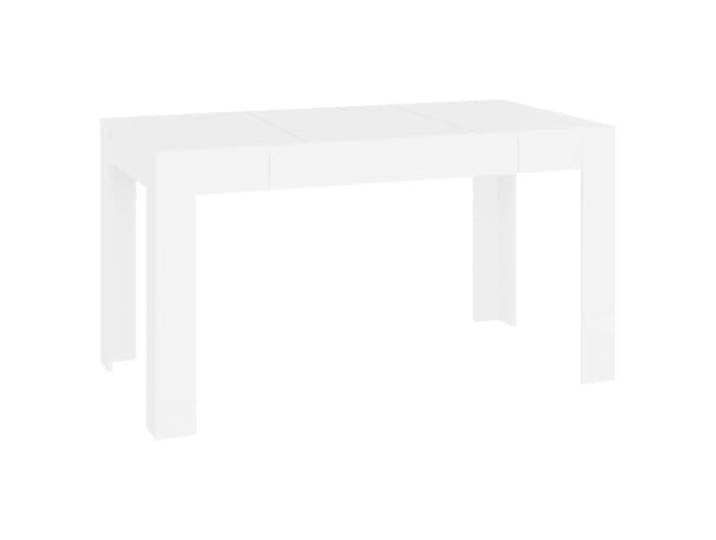 Esstisch Weiß 140x74,5x76 cm Holzwerkstoff Rechteckige Tischplatte, feuchtes Tuch zur Reinigung, robuste Bauweise, für Esszimmer und Küche