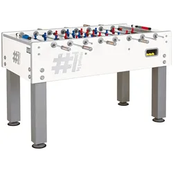 Garlando Tischkicker "ITSF Number 1",weiß / silber,143 x 125 x 92 cm