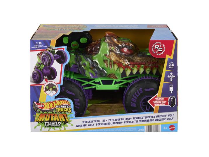 Hot Wheels Monster Trucks RC Wreckin Wolf