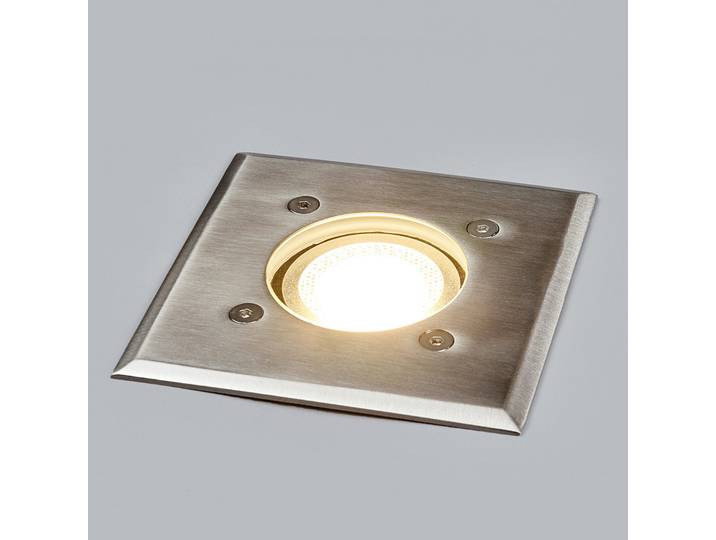 Insa Square Spot à Enterrer Extérieur IP67 Stainless Steel - Lindby - Terrasse - Moderne - Acier inoxydable - Angulaire