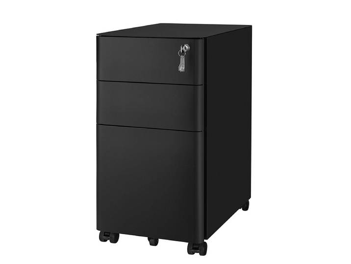 Schubladenelement SONGMICS VADIM 3 Schubladen schwarz